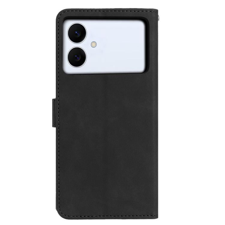 For Samsung Galaxy S26 Edge 5G Moonlit Butterfly Dance Pattern Embossed Leather Phone Case