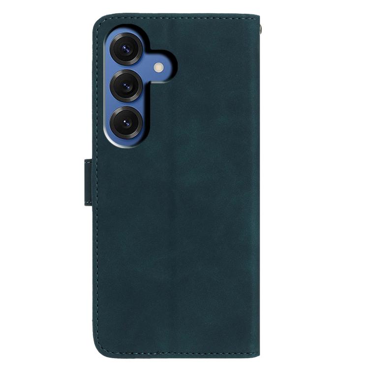 For Samsung Galaxy S26 5G Moonlit Butterfly Dance Pattern Embossed Leather Phone Case