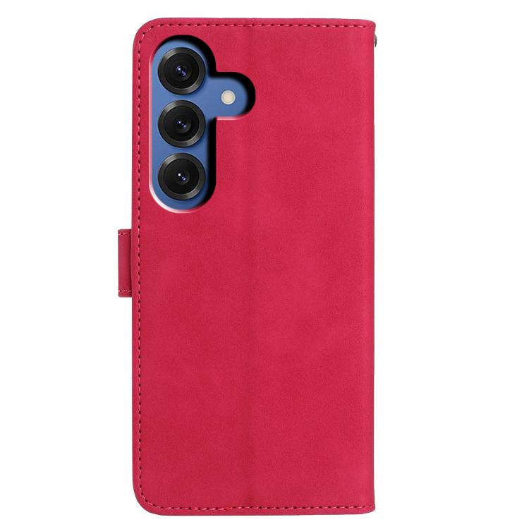 For Samsung Galaxy S26 5G Moonlit Butterfly Dance Pattern Embossed Leather Phone Case