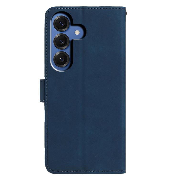 For Samsung Galaxy S26 5G Moonlit Butterfly Dance Pattern Embossed Leather Phone Case
