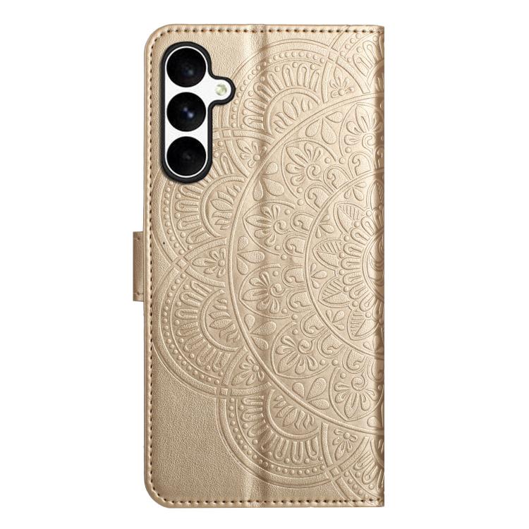 For Samsung Galaxy M36 5G Flower Embossed Leather Phone Case