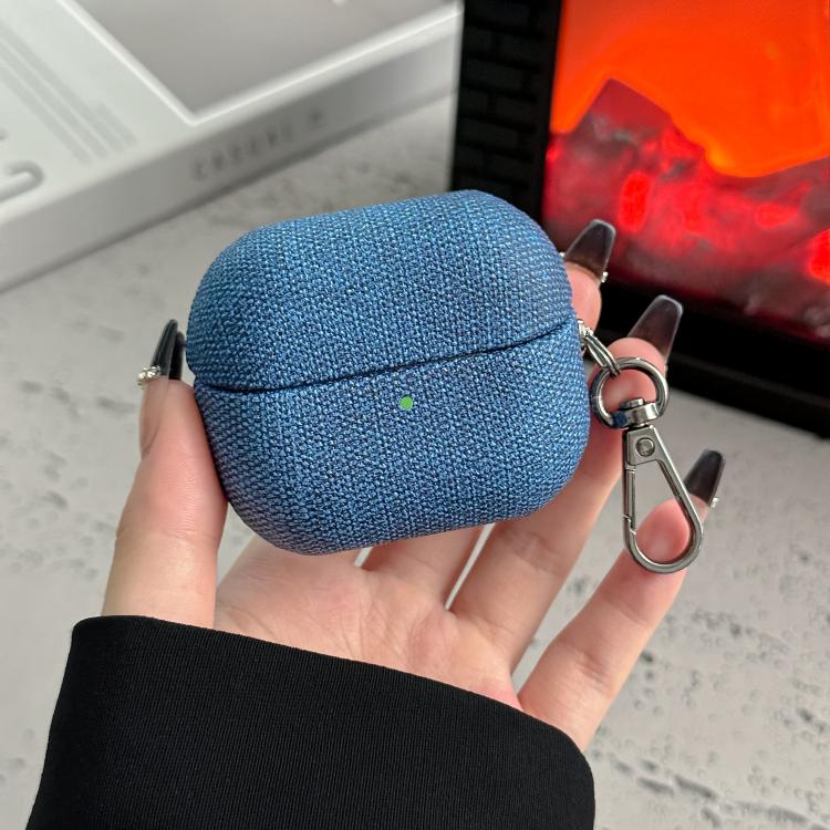 For Samsung Galaxy Buds3 / Buds3 Pro Coarse Cloth Texture PC Earphone Protective Case