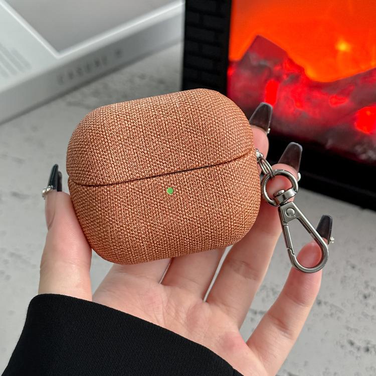 For Samsung Galaxy Buds3 / Buds3 Pro Coarse Cloth Texture PC Earphone Protective Case