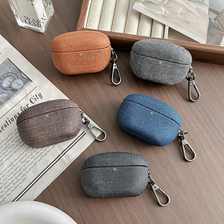 For Sony WF-1000XM5 Coarse Cloth Texture PC Earphone Protective Case