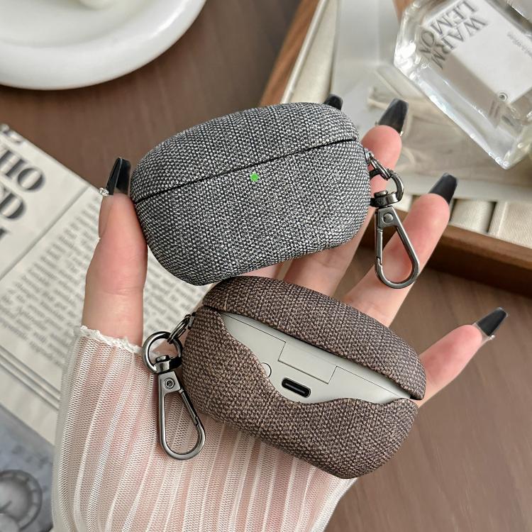 For Sony WF-1000XM5 Coarse Cloth Texture PC Earphone Protective Case