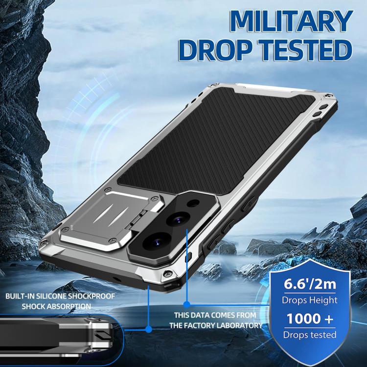 For Samsung Galaxy S25 Edge 5G Shockproof Life Waterproof Dustproof Metal MagSafe Phone Case