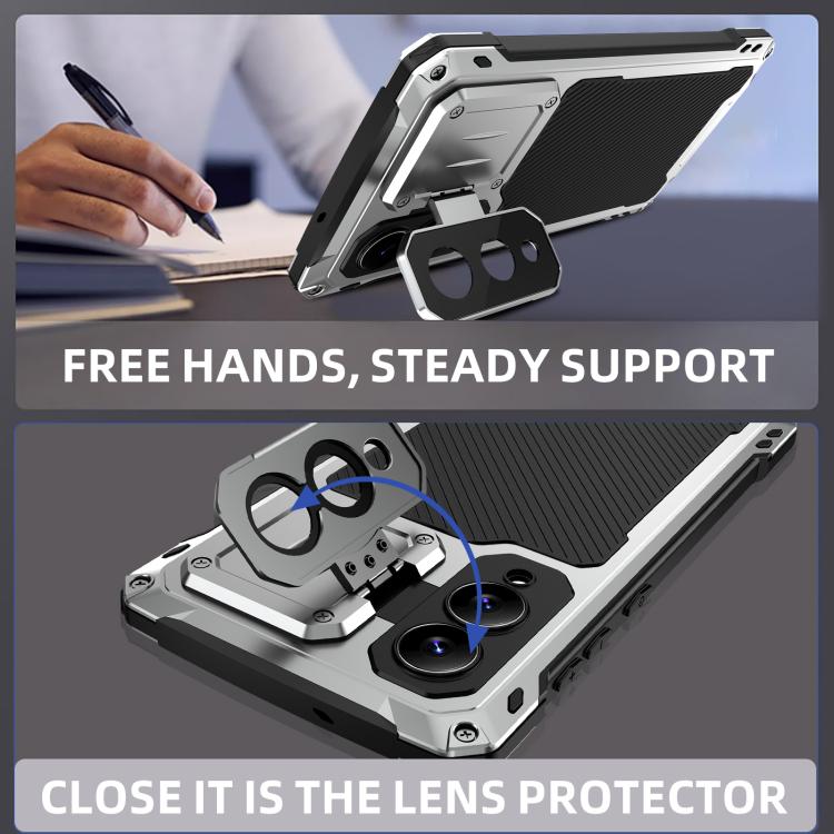 For Samsung Galaxy S25 Edge 5G Shockproof Life Waterproof Dustproof Metal MagSafe Phone Case