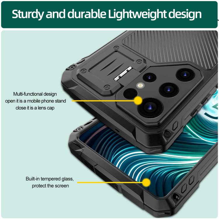 For Samsung Galaxy S25 Ultra 5G Shockproof Life Waterproof Dustproof Metal MagSafe Phone Case