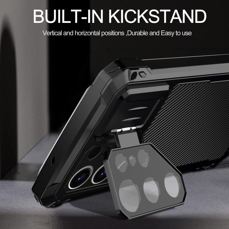 For Samsung Galaxy S25 Ultra 5G Shockproof Life Waterproof Dustproof Metal MagSafe Phone Case