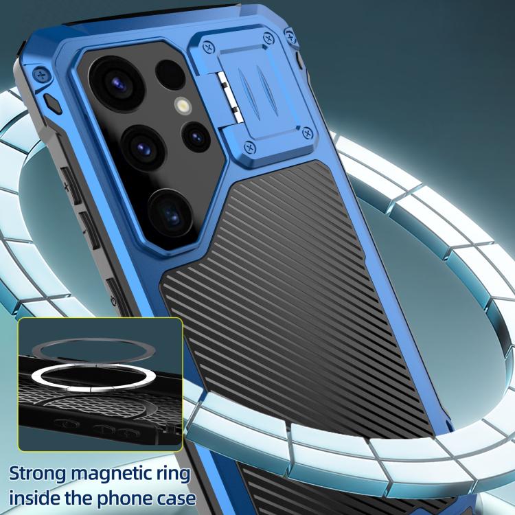 For Samsung Galaxy S25 Ultra 5G Shockproof Life Waterproof Dustproof Metal MagSafe Phone Case