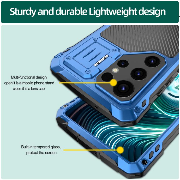 For Samsung Galaxy S25 Ultra 5G Shockproof Life Waterproof Dustproof Metal MagSafe Phone Case
