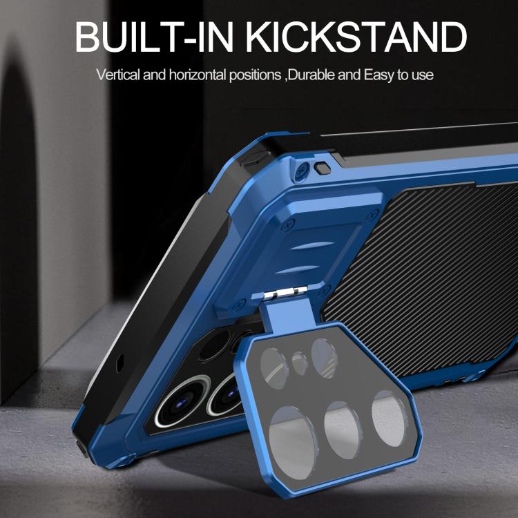 For Samsung Galaxy S25 Ultra 5G Shockproof Life Waterproof Dustproof Metal MagSafe Phone Case