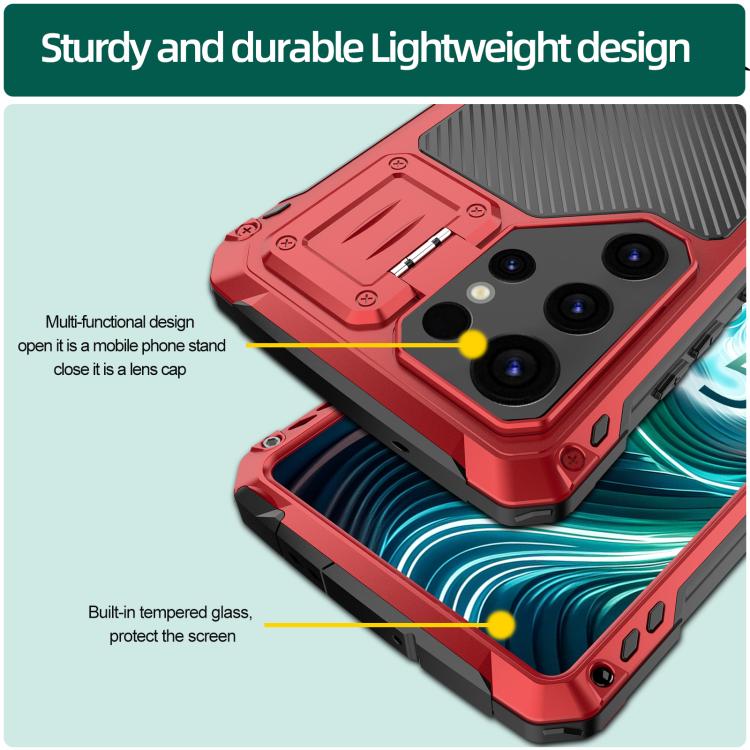 For Samsung Galaxy S25 Ultra 5G Shockproof Life Waterproof Dustproof Metal MagSafe Phone Case