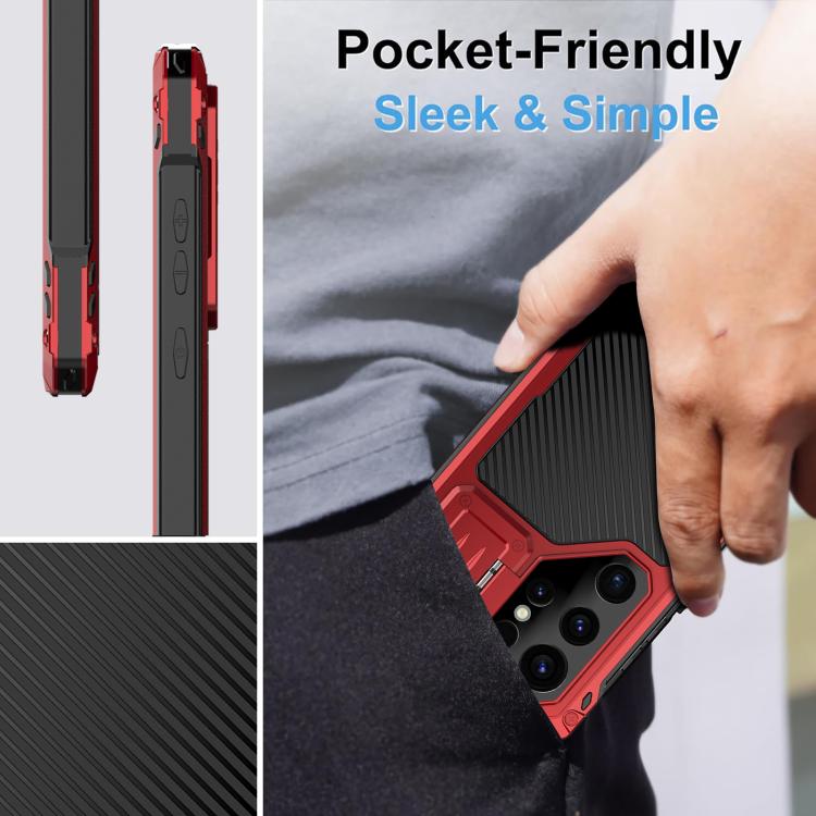For Samsung Galaxy S25 Ultra 5G Shockproof Life Waterproof Dustproof Metal MagSafe Phone Case