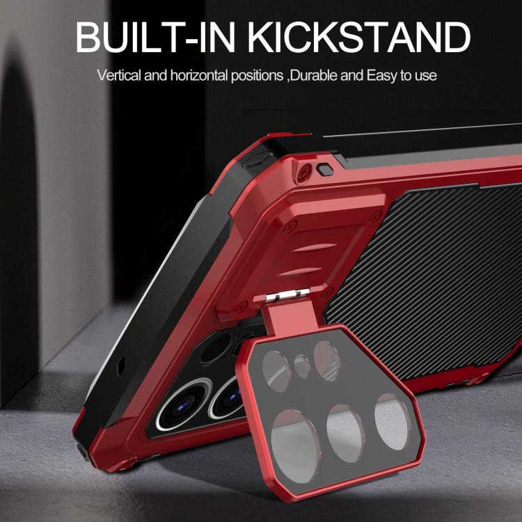 For Samsung Galaxy S25 Ultra 5G Shockproof Life Waterproof Dustproof Metal MagSafe Phone Case