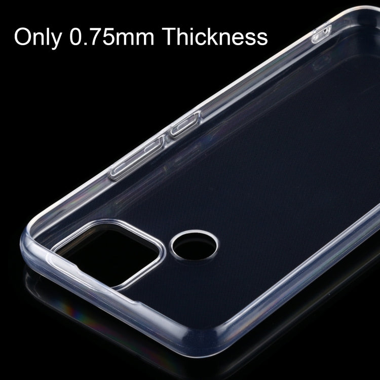 For OPPO Realme V3 0.75mm Ultra-thin Transparent TPU Soft Protective Case