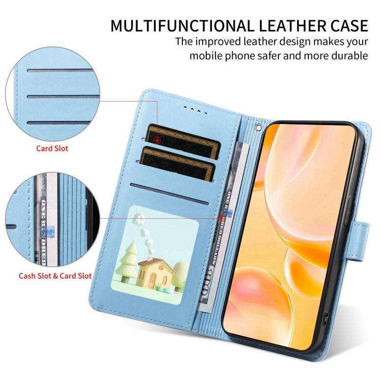 For Redmi 11A 4G / Poco C55 Embossed Heart Dog RFID Blocking Wallet Leather Phone Case