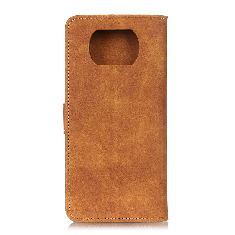 For Xiaomi Poco X3 NFC KHAZNEH Retro Texture PU + TPU Horizontal Flip Leather Case with Holder & Card Slots & Wallet