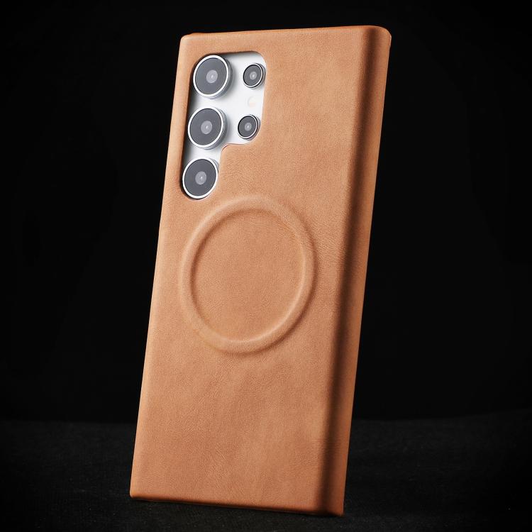 For Samsung Galaxy S25 UItra 5G Skin Feel Sheepskin MagSafe Magnetic Phone Case