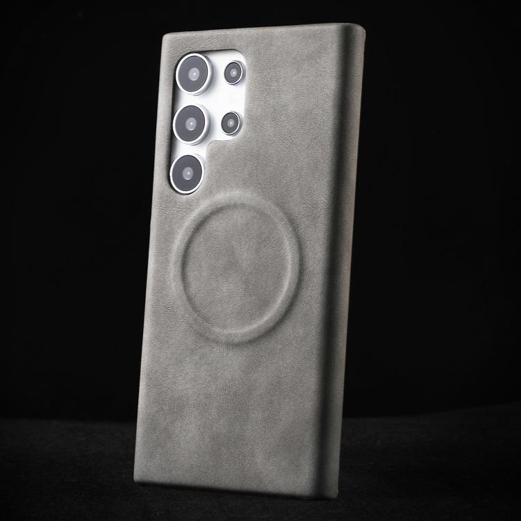 For Samsung Galaxy S25 UItra 5G Skin Feel Sheepskin MagSafe Magnetic Phone Case