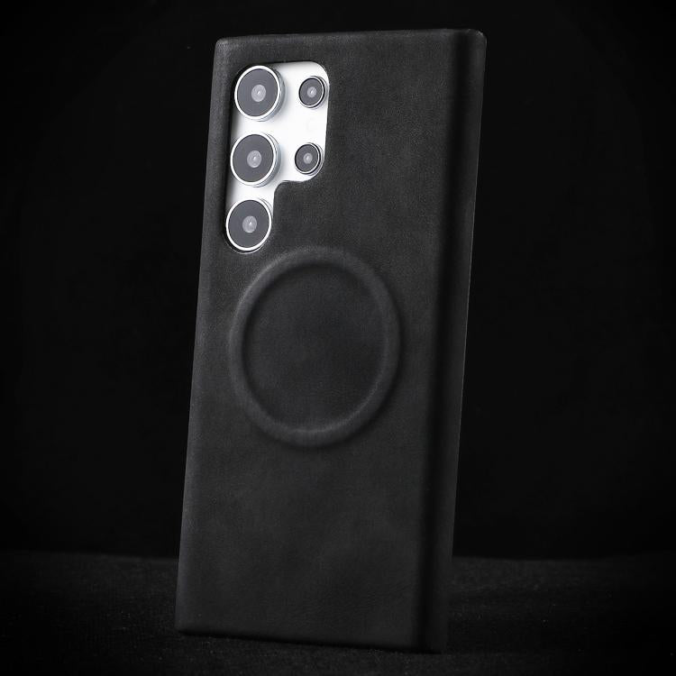 For Samsung Galaxy S23 UItra 5G Skin Feel Sheepskin MagSafe Magnetic Phone Case