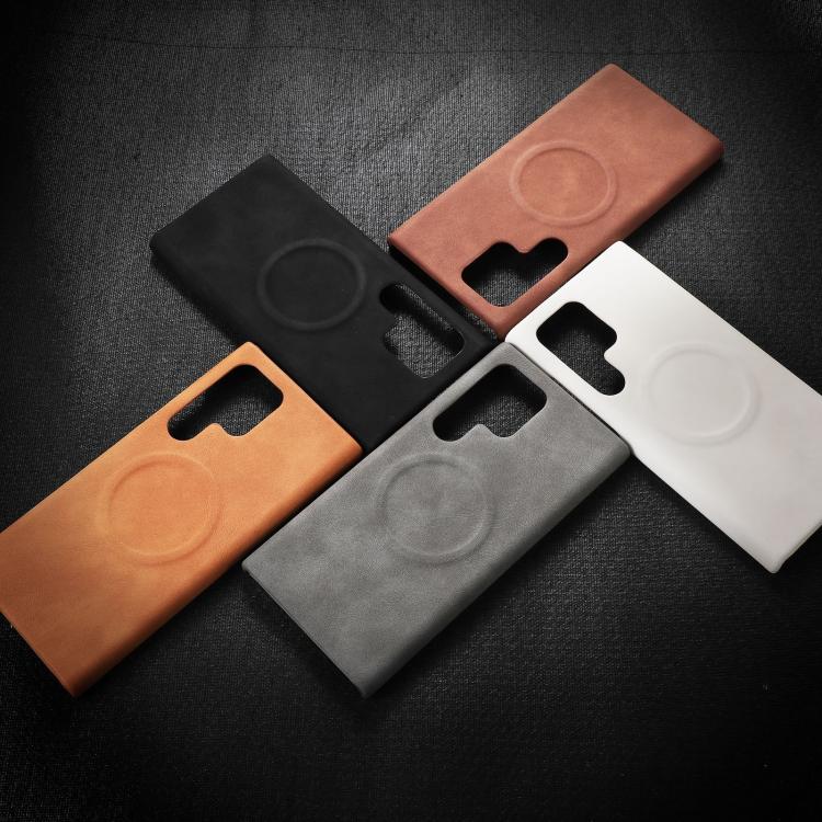 For Samsung Galaxy S25 UItra 5G Skin Feel Sheepskin MagSafe Magnetic Phone Case