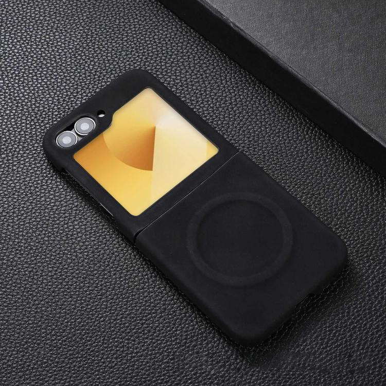 For Samsung Galaxy Z Flip7 FE / Flip6 Skin Feel Sheepskin MagSafe Magnetic Phone Case
