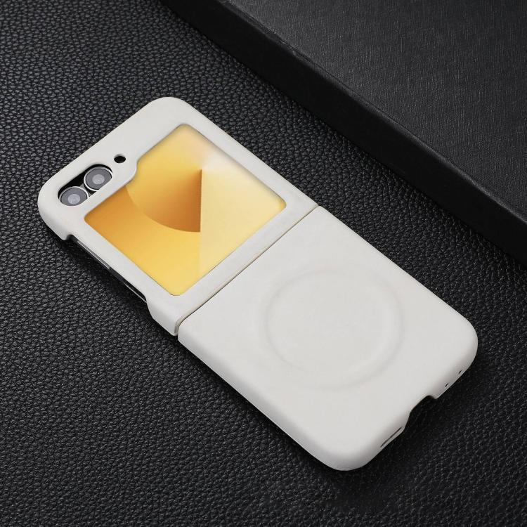 For Samsung Galaxy Z Flip7 FE / Flip6 Skin Feel Sheepskin MagSafe Magnetic Phone Case
