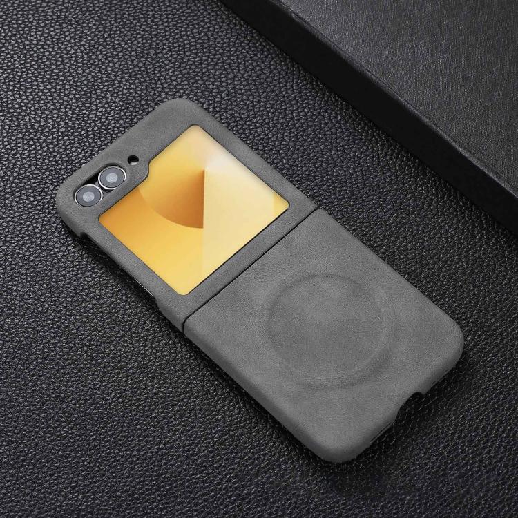 For Samsung Galaxy Z Flip7 FE / Flip6 Skin Feel Sheepskin MagSafe Magnetic Phone Case