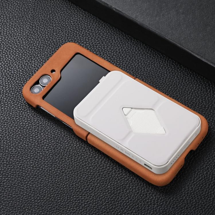 For Samsung Galaxy Z Flip7 FE / Flip6 Skin Feel Sheepskin MagSafe Magnetic Phone Case