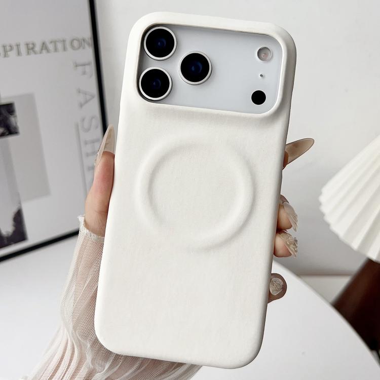 For iPhone 17 Pro Max Skin Feel Sheepskin MagSafe Magnetic Phone Case