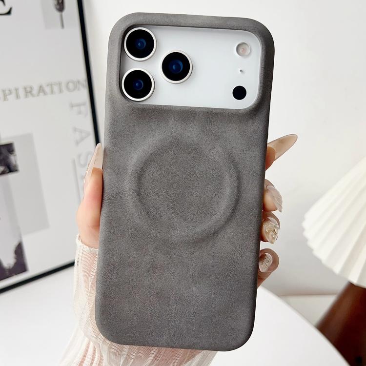 For iPhone 17 Pro Max Skin Feel Sheepskin MagSafe Magnetic Phone Case
