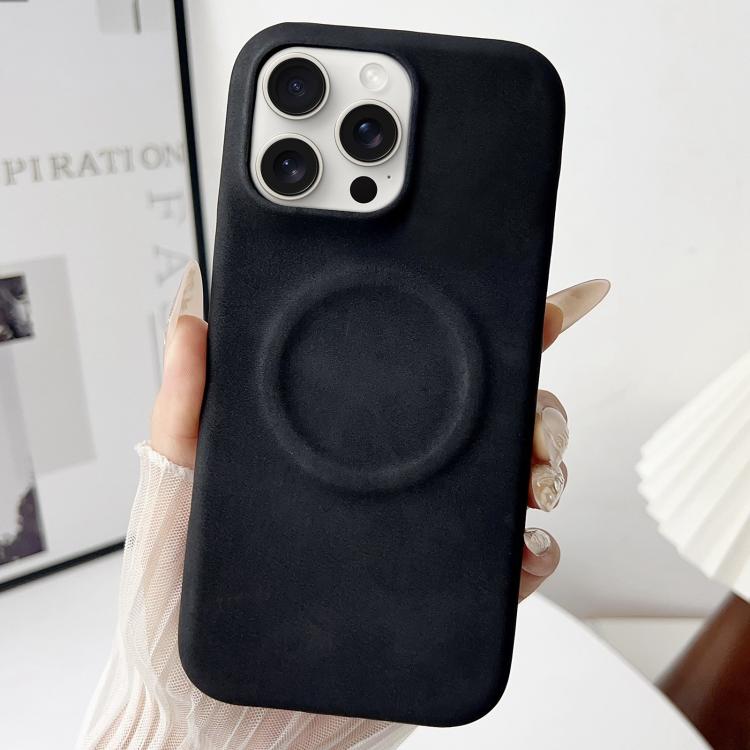 For iPhone 15 Pro Skin Feel Sheepskin MagSafe Magnetic Phone Case
