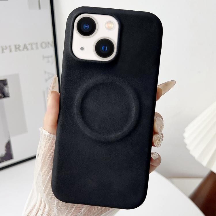 For iPhone 13 Skin Feel Sheepskin MagSafe Magnetic Phone Case