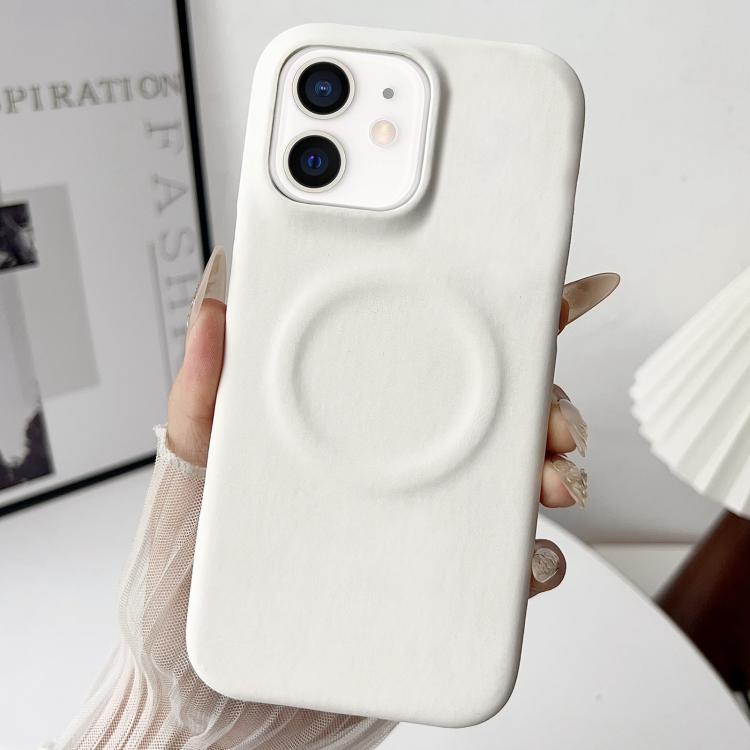 For iPhone 12 / 12 Pro Skin Feel Sheepskin MagSafe Magnetic Phone Case