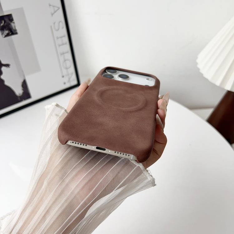 For iPhone 17 Pro Max Skin Feel Sheepskin MagSafe Magnetic Phone Case