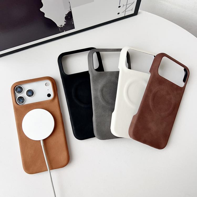 For iPhone 15 Pro Skin Feel Sheepskin MagSafe Magnetic Phone Case