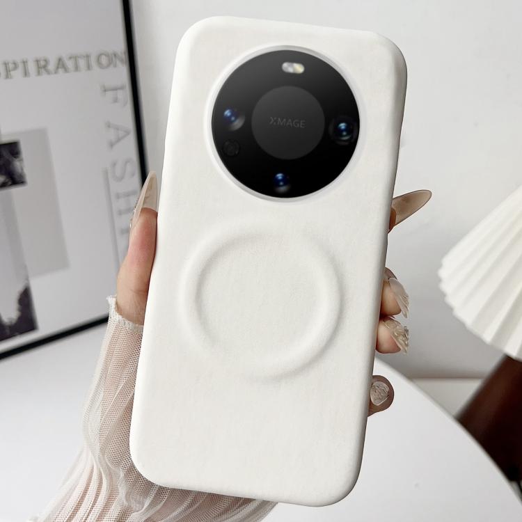 For Huawei Mate 60 Pro Skin Feel Sheepskin MagSafe Magnetic Phone Case