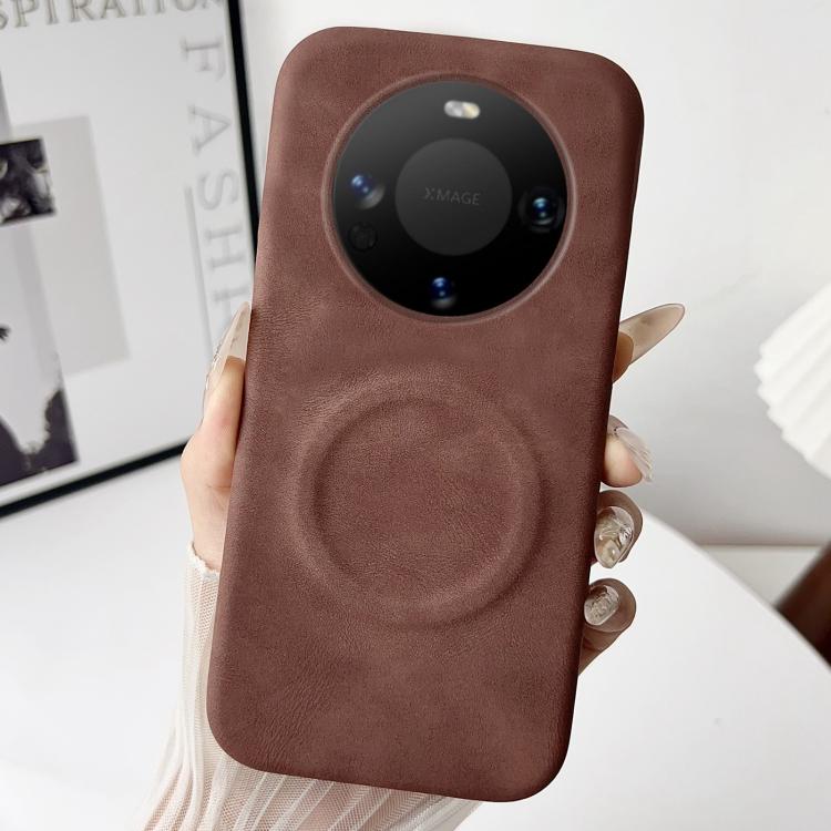 For Huawei Mate 60 Skin Feel Sheepskin MagSafe Magnetic Phone Case