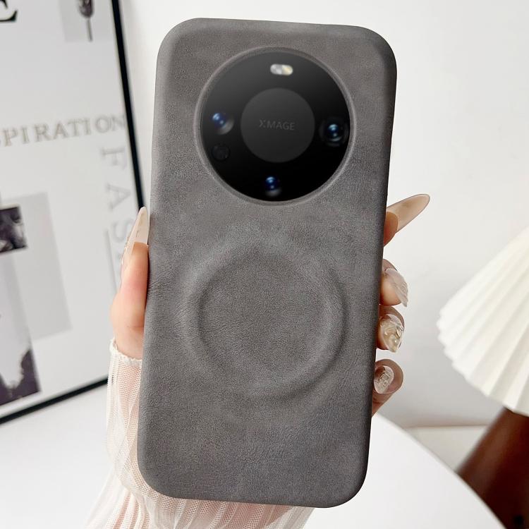 For Huawei Mate 60 Skin Feel Sheepskin MagSafe Magnetic Phone Case