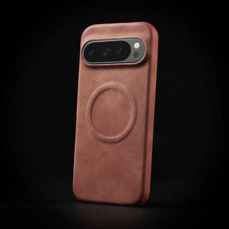 For Google Pixel 9 / Pixel 9 Pro Skin Feel Sheepskin MagSafe Magnetic Phone Case