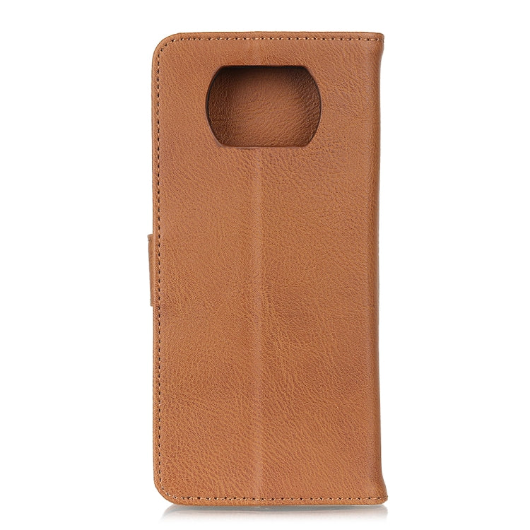 For Xiaomi Poco X3 NFC KHAZNEH Cowhide Texture Horizontal Flip Leather Case with Holder & Card Slots & Wallet