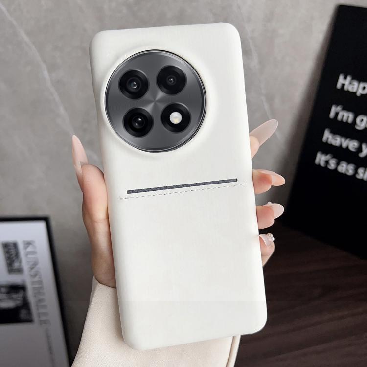 For OnePlus 13R / OnePlus Ace 5 Skin Feel Sheepskin Card Slot Phone Case
