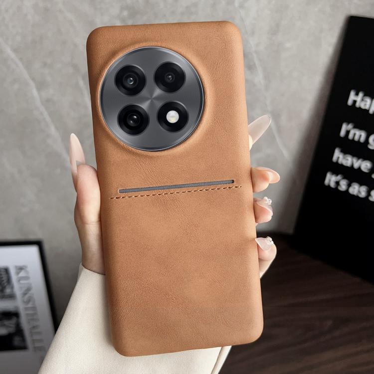 For OnePlus 13R / OnePlus Ace 5 Skin Feel Sheepskin Card Slot Phone Case