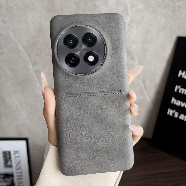 For OnePlus 13R / OnePlus Ace 5 Skin Feel Sheepskin Card Slot Phone Case