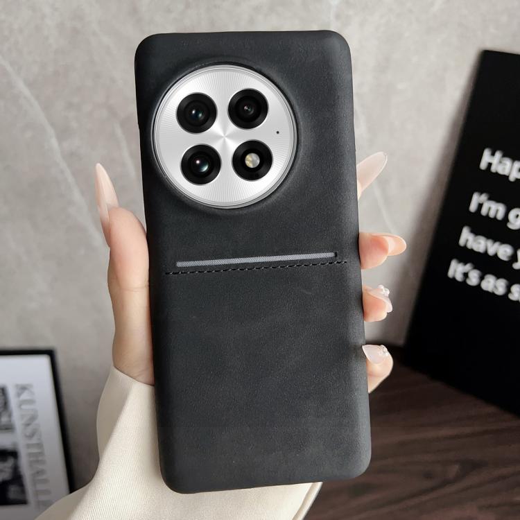 For OnePlus 13 Skin Feel Sheepskin Card Slot Phone Case