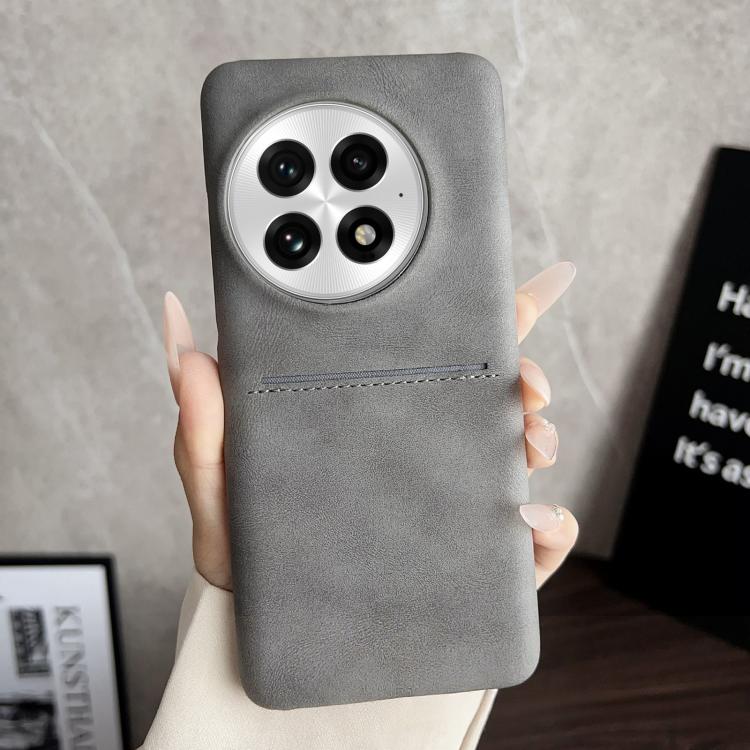 For OnePlus 13 Skin Feel Sheepskin Card Slot Phone Case