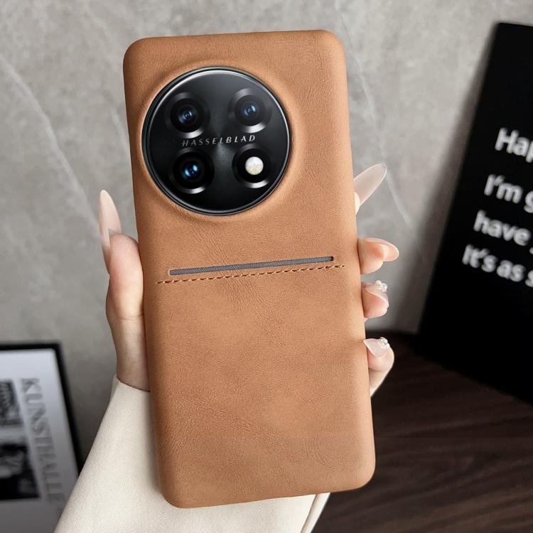 For OnePlus 11R / OnePlus Ace 2 Skin Feel Sheepskin Card Slot Phone Case