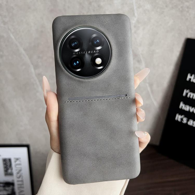 For OnePlus 11R / OnePlus Ace 2 Skin Feel Sheepskin Card Slot Phone Case