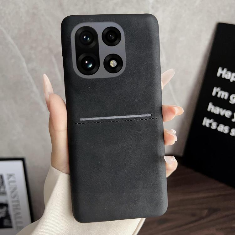 For OnePlus 15 Skin Feel Sheepskin Card Slot Phone Case